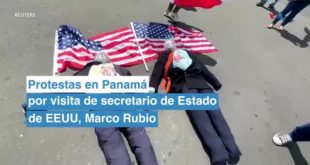 Protestas en Panamá por visita de Marco Rubio, secretario de Estado de EEUU