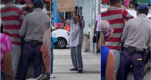 They stop and release without seller charges that protested in Havana