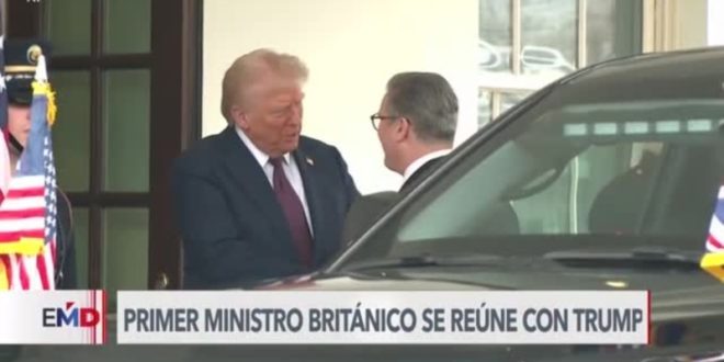 Trump y primer ministro de Reino Unido abordan conflicto en Ucrania