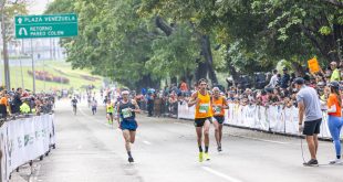 Which streets of Caracas will be closed by the CAF marathon?