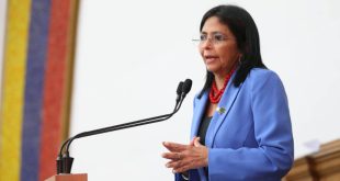 Delcy Rodríguez denounces that Guyana "persists in violating international legality by having a pending sea to delimit"