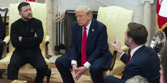 Tense meeting between Trump and Zelensky ends in verbal confrontation