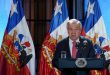 El Secretario General de las Naciones Unidas, António Guterres, habla durante declaraciones a la prensa en el marco de una visita oficial al Palacio de La Moneda con motivo del Día Mundial de la Libertad de Prensa en Chile, el 02 de mayo de 2024 en Santiago, Chile.