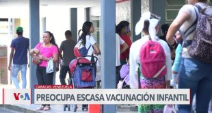 Solo la mitad de la población infantil de Venezuela tiene esquema de vacunación completo