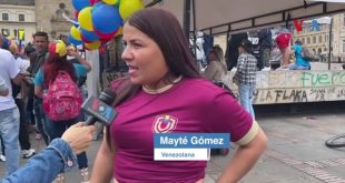 Peticiones de los venezolanos en el lanzamiento de la campaña presidencial de la oposición venezolana en Bogotá