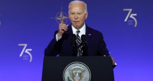 Ucrania puede parar a Putin, dice Biden a la OTAN en enérgico discurso