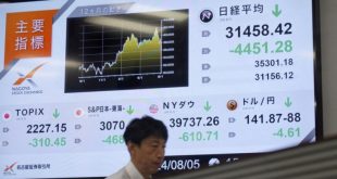 El Nikkei japonés sufre la mayor caída desde el 'Lunes Negro' de 1987