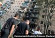 Un edificio residencial de varios pisos, que según las autoridades locales fue alcanzado por los escombros de un misil ucraniano destruido durante el conflicto entre Rusia y Ucrania en Kursk. (Kommersant Photo/Anatoliy Zhdanov via REUTERS)