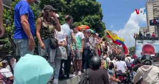 Venezolanos protestan en Caracas en defensa de los resultados de la elección del 28 de julio