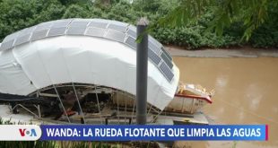 Wanda, la rueda recolectora de basura que mantiene limpias las aguas de Panamá 