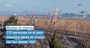 Así fue el siniestro de un avión en Corea del Sur