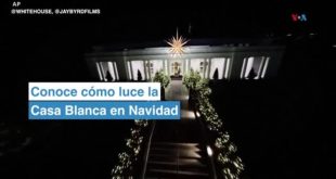 Conoce cómo luce la Casa Blanca en Navidad