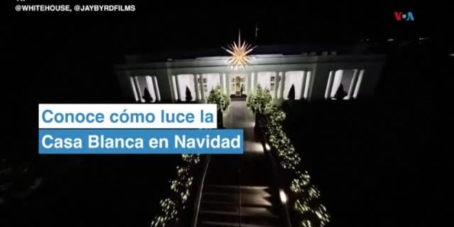 Conoce cómo luce la Casa Blanca en Navidad