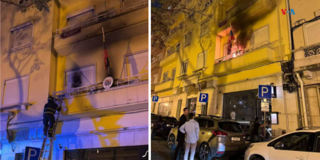 Atacan con bomba incendiaria consulado de Venezuela en Lisboa