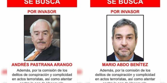 Difundieron carteles de «se busca» contra siete expresidentes que apoyan a Edmundo González