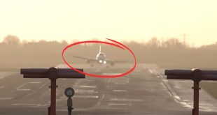 El sobrecogedor aterrizaje de un avión zarandeado por la superborrasca Eowyn