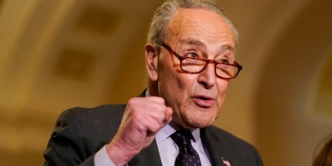 Demócratas pudieran aprobar ley de gastos para impedir cierre del gobierno: Schumer