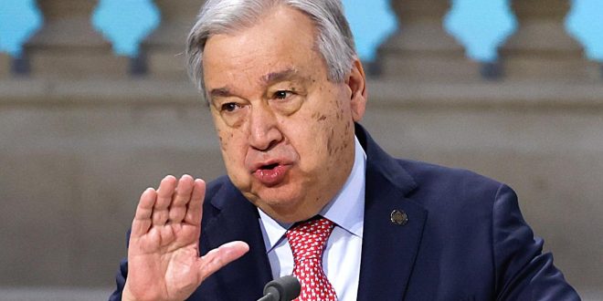 Guterres expects the high fire in Ukraine to materialize and be "a fair peace"